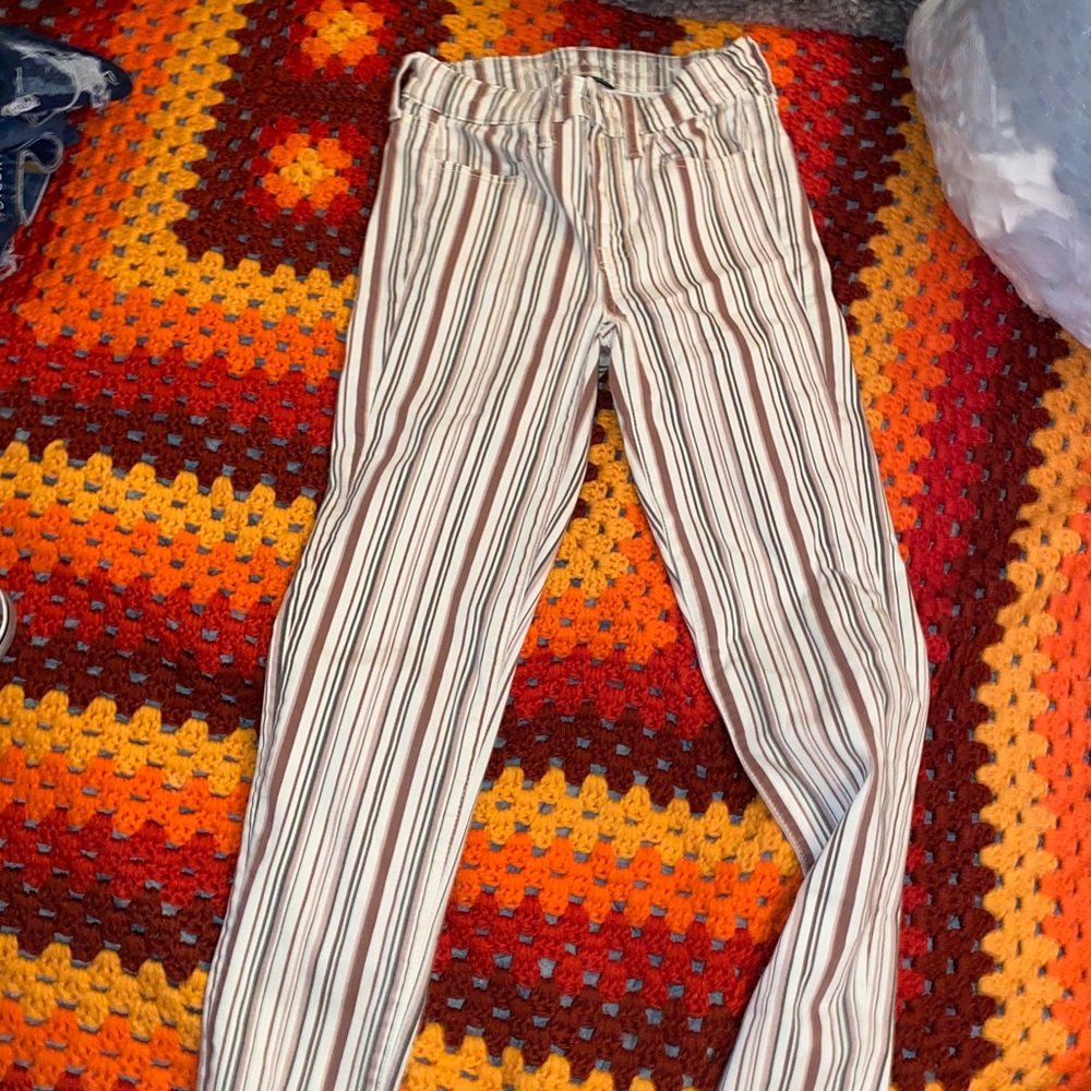 American Eagle Striped Jeggings